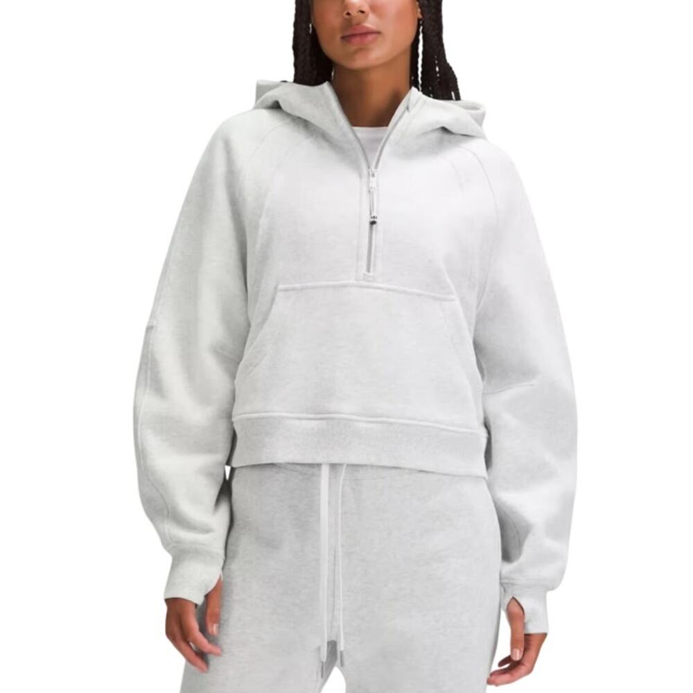 Lululemon Scuba Oversized Half-Zip Hoodie Heather Grey XS